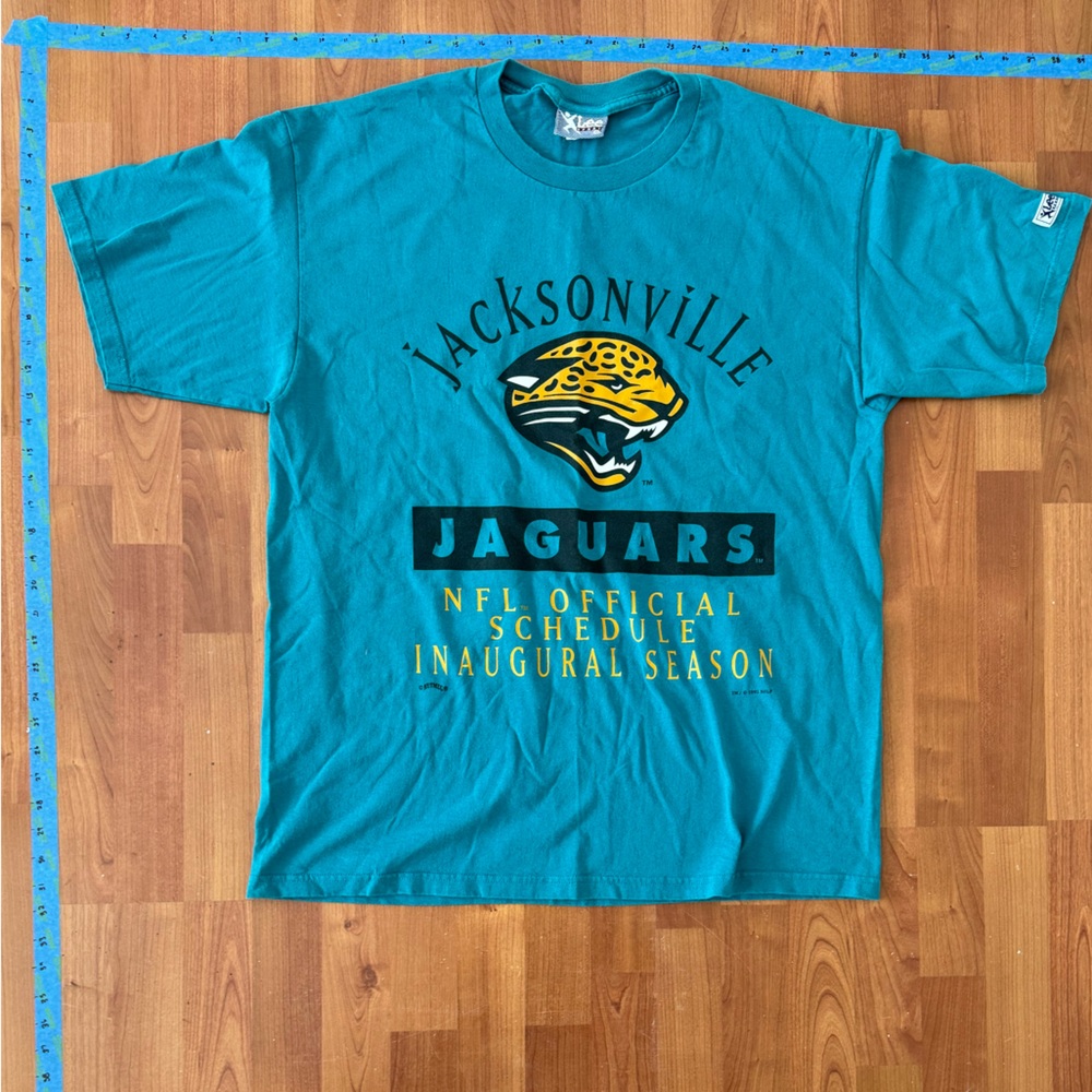 Jacksonville Jaguars Inaugural Season T-Shirt. NFL